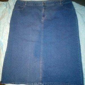Nwot Jessica London denim skirt size 28w